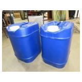 2 - 5 Gallon Plastic Water Cans
