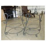 2 Metal 3-Tier Dessert Stands - 23'x20'