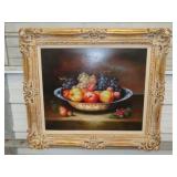 Oil on Canvas Fruit Bowls