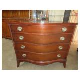 Mahogany Duncan Phyfe 4 Drawer Chest