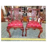 Pair of Chippendale Doll Chairs