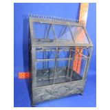 Metal & Glass Greenhouse Terrarium