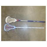 Two Lacrosse Sticks 42 Long
