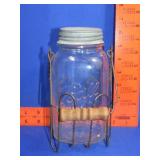 Mason Jar w/ Carrier