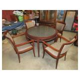 Marble Insert Dinette Table w/ Four Chairs