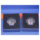 2 Swarovski Crystal Sea Shells