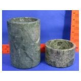 Marble Style Bowl & Utensil Jar