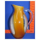 Waterford Evolution Sandstorm Art Glass Pitcher