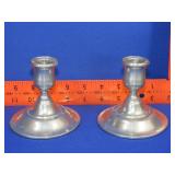 Stieff Pewter Candle Holders