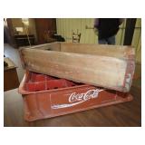 Plastic & Wood Drink Crates