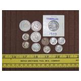 US & Mexico Coin Lot - Some Silver