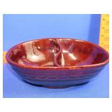 Brownware Divided Bowl - 10'