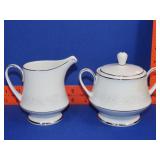 Noritake 'Cumberland' Cream & Sugar