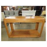 Oak Finish Sofa Table