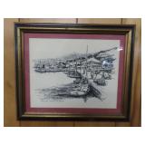Framed Charlotte Amalie St. Thomas Print -19'x15'