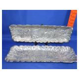 Pair of Arthur Court Rabbit Trays - 19'x6'