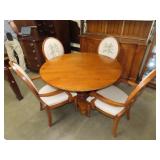 Pineapple Base Table & 4 Palm Chairs