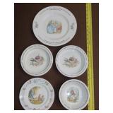 5pc Wedgewood Peter Rabbit