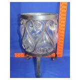 Metal & Glass Planter