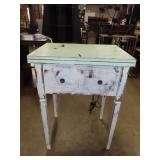 Distressed Sewing Machine Cabinet - Riccar Machine
