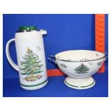 Christmas Strainer & Coffee Pot