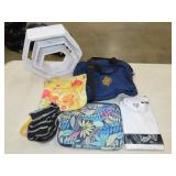 Table Lot Bags Wood Decor