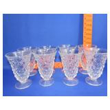 8 Fostoria American Iced Tea Glasses