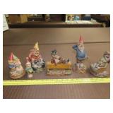 Lot of 6 Tom Clark Gnomes