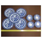 26 Pieces of Church Hill Blue Willow