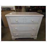 White 3 Drawer Chest