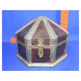 Asian Decorated Wooden Jewelry Box