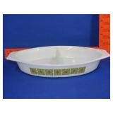 Pyrex Verde Square Divided Casserole
