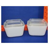 2 Pyrex Refrigerator Dishes