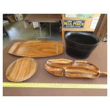 4 Piece Wooden Ware Lot