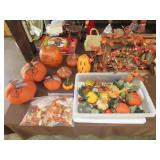 Lot of Pumpkins & Fall Decor