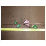 Stained Glass Hummingbird Ceiling Hanger