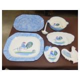 Lot of Rooster Servingware