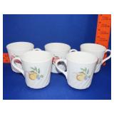 5 Corningware Chutney Mugs