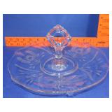 Etched Glass Serving Tray
