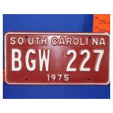 1975 SC Car Tag