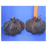 Pair of Wire Pumpkins