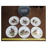 6pc Clark Bronson Wildlife Collector Plate Set