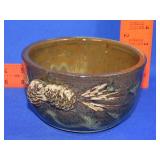 Pottery Pine Cone Bowl - 6'