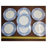 7 Coventry Palace Garden Plates - 101/2'