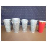 5 Metal Planters - 12'