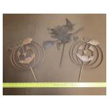 3 Metal Halloween Stick Downs