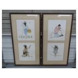 2 Framed Native American Prints - Donald Vann