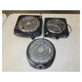 3 Electric Burners
