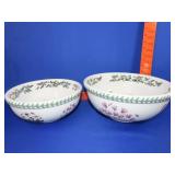 2 Fort Meirion Bontanical Garden Bowls