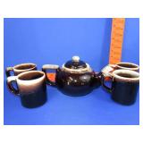 5 Piece Pfaltzgraff Tea Set